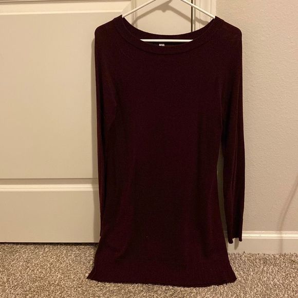 Indigo Dresses & Skirts - indigo burgundy colored sweater dress, size small
